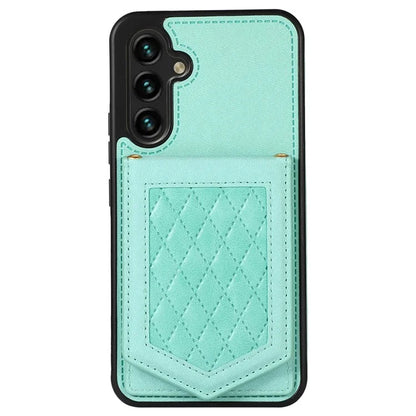 For Samsung Galaxy A14 5G / 4G Cover TPU Leather Phone Case RFID Blocking Hidden Mirror