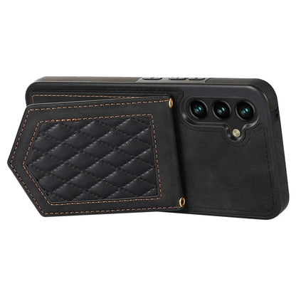 For Samsung Galaxy A14 5G / 4G Cover TPU Leather Phone Case RFID Blocking Hidden Mirror