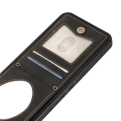 For Samsung Galaxy A14 5G / 4G Cover TPU Leather Phone Case RFID Blocking Hidden Mirror