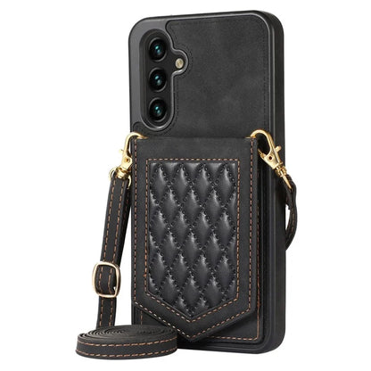 For Samsung Galaxy A14 5G / 4G Cover TPU Leather Phone Case RFID Blocking Hidden Mirror