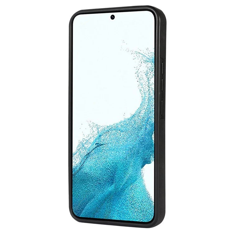For Samsung Galaxy A14 5G / 4G Cover TPU Leather Phone Case RFID Blocking Hidden Mirror