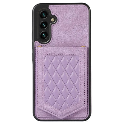 For Samsung Galaxy A14 5G / 4G Cover TPU Leather Phone Case RFID Blocking Hidden Mirror