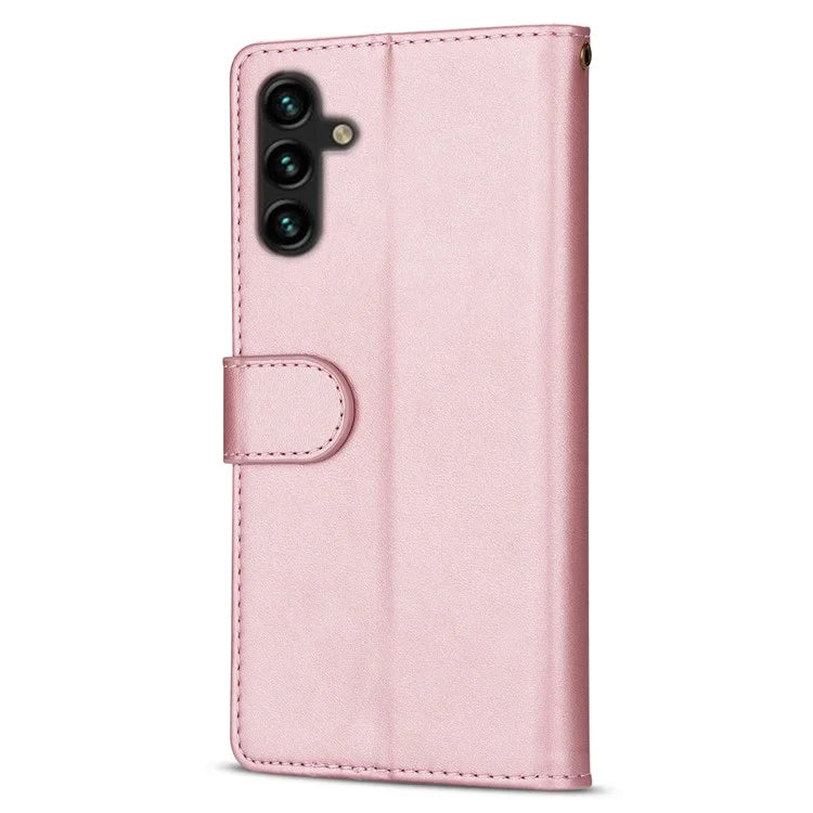 For Samsung Galaxy A25 5G (Global) (161.0 x 76.5 x 8.3mm) Leather Case Zipper Wallet Phone Cover