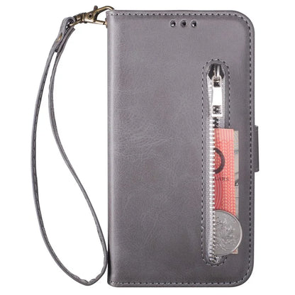 For Samsung Galaxy A25 5G (Global) (161.0 x 76.5 x 8.3mm) Leather Case Zipper Wallet Phone Cover