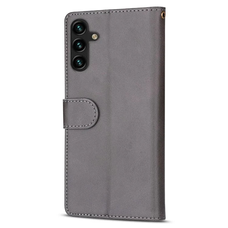 For Samsung Galaxy A25 5G (Global) (161.0 x 76.5 x 8.3mm) Leather Case Zipper Wallet Phone Cover