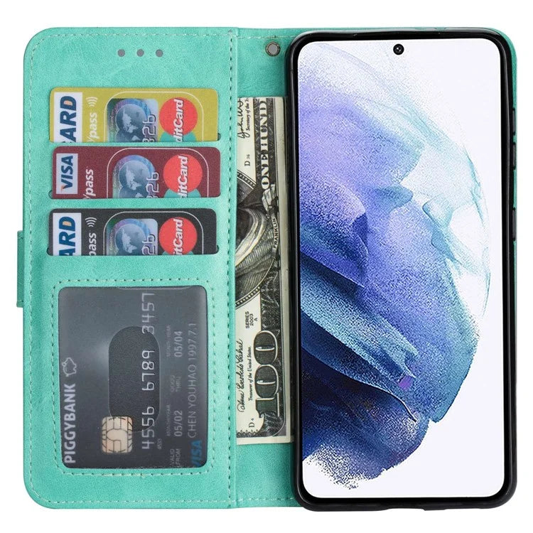 For Samsung Galaxy A05s 4G Leather Case Zipper Pocket Phone Cover with Wallet Stand
