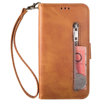 For Samsung Galaxy A05s 4G Leather Case Zipper Pocket Phone Cover with Wallet Stand
