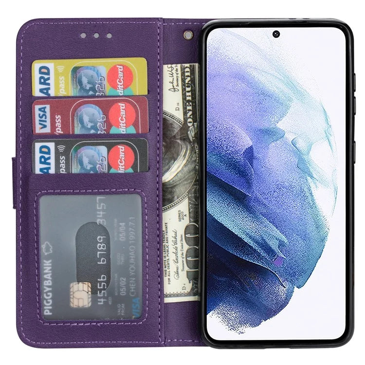 For Samsung Galaxy A05s 4G Leather Case Zipper Pocket Phone Cover with Wallet Stand