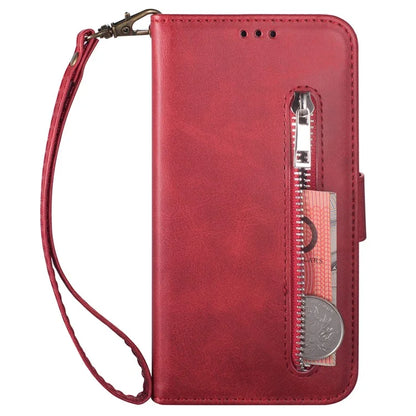 For Samsung Galaxy A05s 4G Leather Case Zipper Pocket Phone Cover with Wallet Stand
