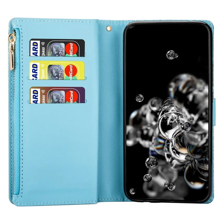 For Xiaomi Redmi Note 13 Pro 5G / Poco X6 5G Case Leather Phone Cover Glitter Surface