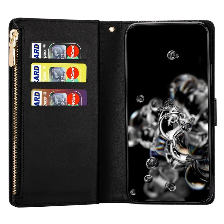 For Xiaomi Redmi Note 13 Pro 5G / Poco X6 5G Case Leather Phone Cover Glitter Surface