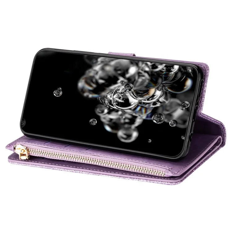 For Xiaomi Redmi Note 13 Pro 5G / Poco X6 5G Case Leather Phone Cover Glitter Surface