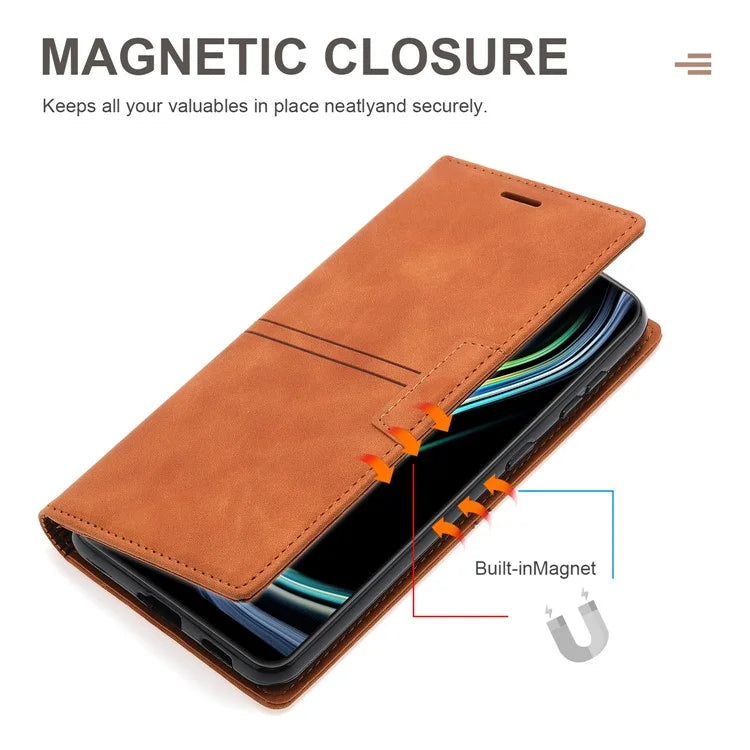 For Xiaomi Redmi Note 13 Pro 5G / Poco X6 5G Case PU Leather Wallet Flip Phone Cover