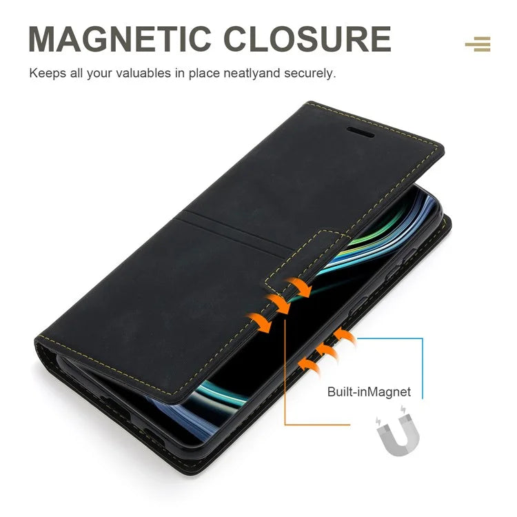 For Xiaomi Redmi Note 13 Pro 5G / Poco X6 5G Case PU Leather Wallet Flip Phone Cover
