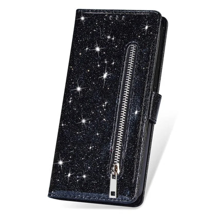For Xiaomi Redmi Note 13 Pro 5G / Poco X6 5G Case Glitter Zipper Leather Cover with Wallet