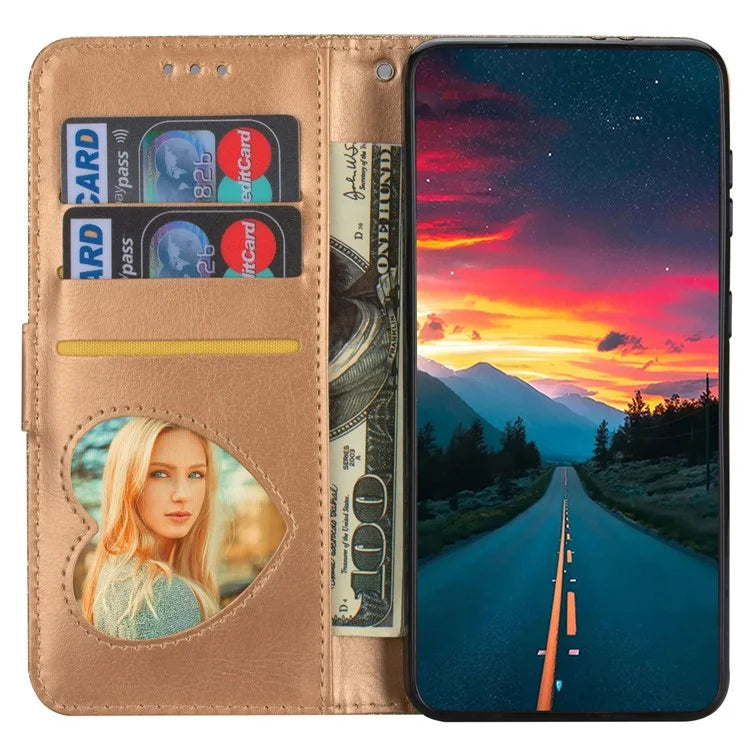 For Xiaomi Redmi Note 13 Pro 5G / Poco X6 5G Case Glitter Zipper Leather Cover with Wallet
