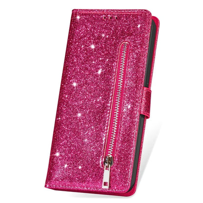 For Xiaomi Redmi Note 13 Pro 5G / Poco X6 5G Case Glitter Zipper Leather Cover with Wallet