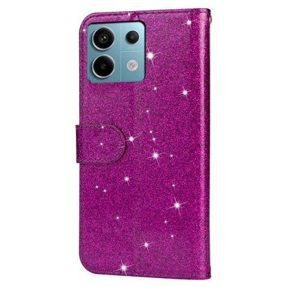 For Xiaomi Redmi Note 13 Pro 5G / Poco X6 5G Case Glitter Zipper Leather Cover with Wallet