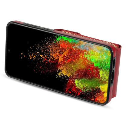 For Samsung Galaxy S23 FE Case Card Holder Zipper Phone Bag Leather+TPU Cover
