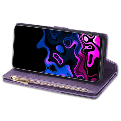 For Xiaomi Redmi Note 13 Pro 5G / Poco X6 5G Cell Phone Cases Color Splicing Zipper Pocket Cover
