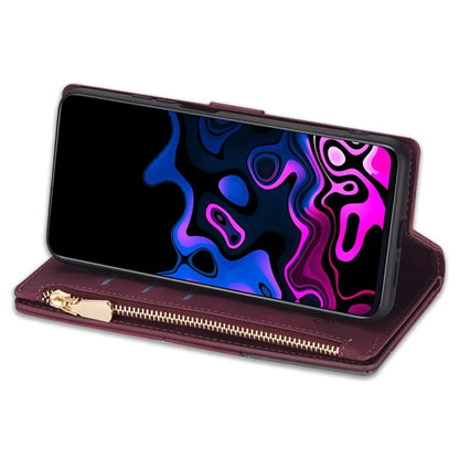 For Xiaomi Redmi Note 13 Pro 5G / Poco X6 5G Cell Phone Cases Color Splicing Zipper Pocket Cover