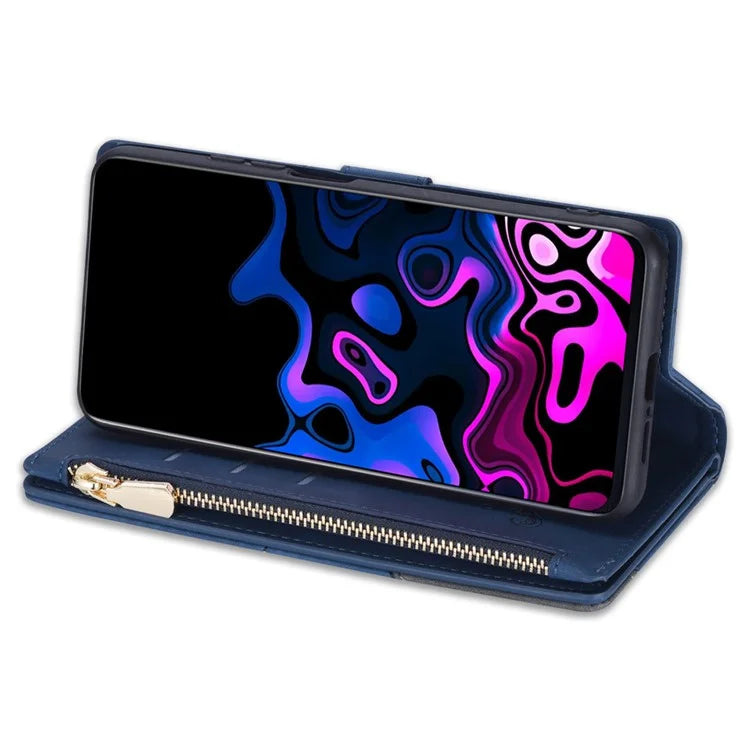 For Samsung Galaxy A25 5G (Global) (161.0 x 76.5 x 8.3mm) Leather Case Color Splicing Wallet Cover