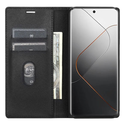 BKS-001 For Xiaomi Redmi Note 13 Pro 5G / Poco X6 5G Magnetic Phone Case Bump Proof Leather Cover