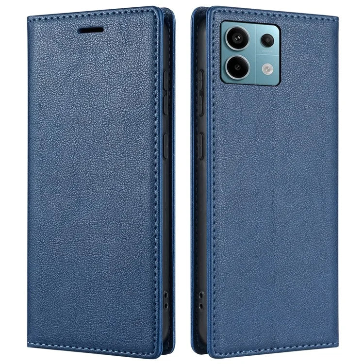 BKS-001 For Xiaomi Redmi Note 13 5G Case Drop-resistant Leather Cover with Magnetic Closure