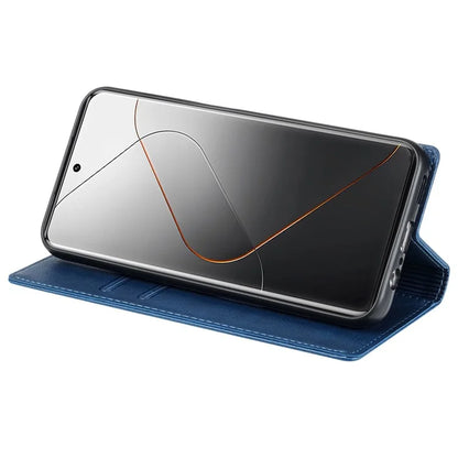 BKS-001 For Xiaomi Redmi Note 13 5G Case Drop-resistant Leather Cover with Magnetic Closure