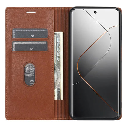 BKS-001 For Xiaomi Redmi Note 13 5G Case Drop-resistant Leather Cover with Magnetic Closure