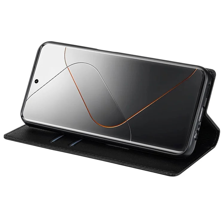 BKS-001 For Xiaomi Redmi Note 13 5G Case Drop-resistant Leather Cover with Magnetic Closure