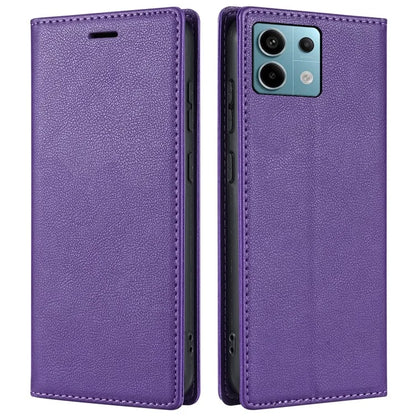 BKS-001 For Xiaomi Redmi Note 13 5G Case Drop-resistant Leather Cover with Magnetic Closure