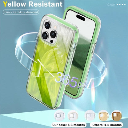 For iPhone 14 Pro Case Gradient Feather Pattern Full Body Protection Phone Shell