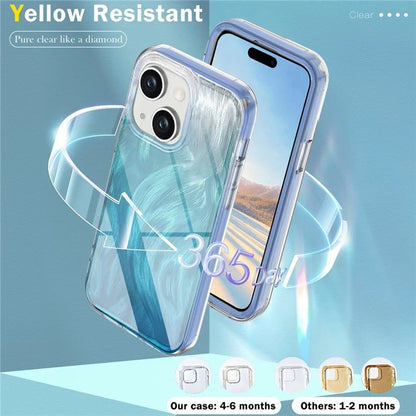 For iPhone 15 Plus Cell Phone Cases Gradient Feather Scratch-proof Cover