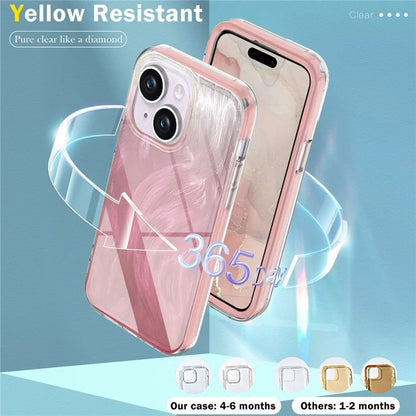 For iPhone 15 Plus Cell Phone Cases Gradient Feather Scratch-proof Cover