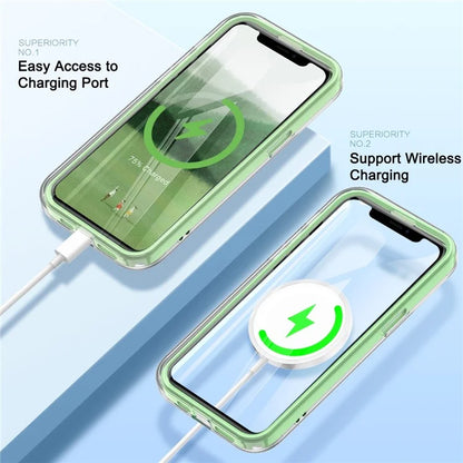 For iPhone 12 / 12 Pro Gradient Case PC+TPU Phone Cover with PET Screen Protector