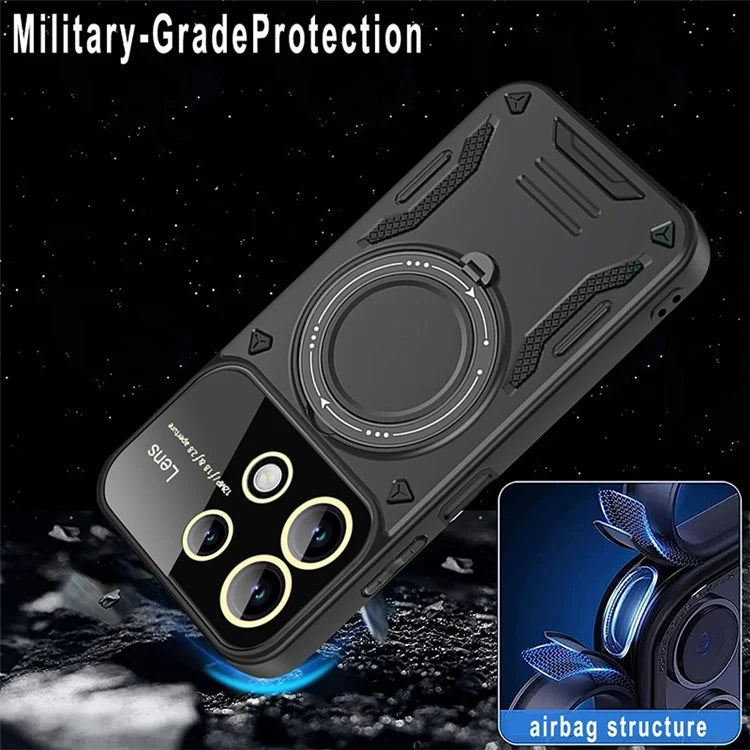 For Xiaomi Redmi Note 13 5G Magnetic Case PC+TPU Phone Back Protector