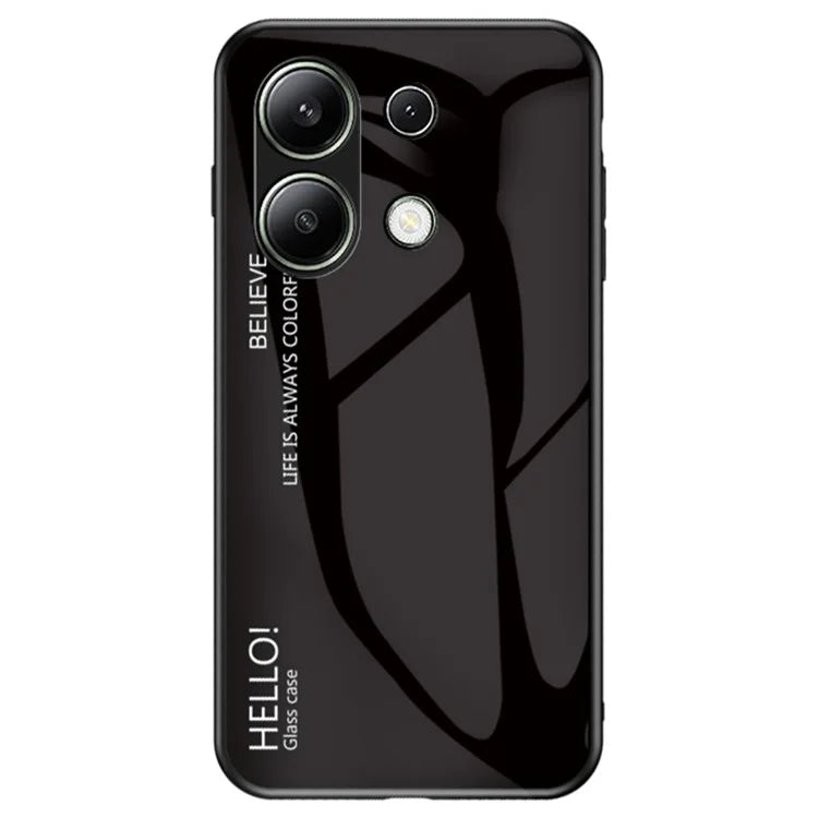 For Xiaomi Redmi Note 13 4G Shockproof Tempered Glass Case Anti-Scratch Cell Phone Cover