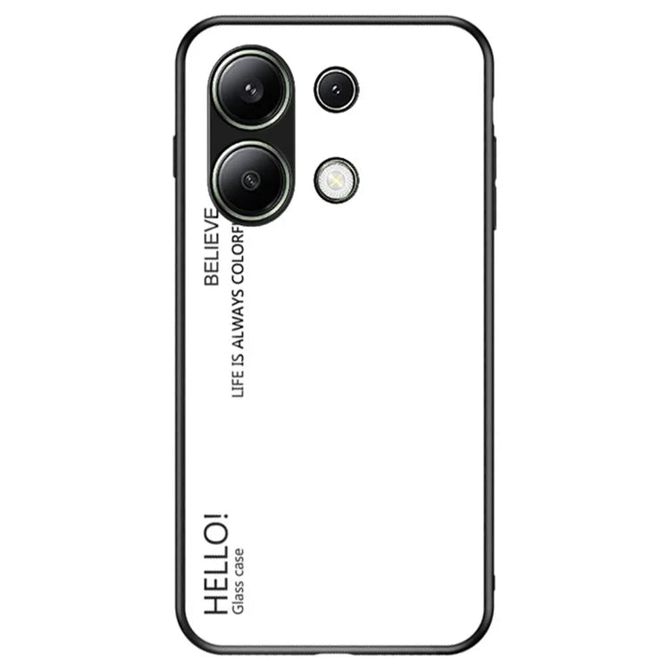 For Xiaomi Redmi Note 13 4G Shockproof Tempered Glass Case Anti-Scratch Cell Phone Cover