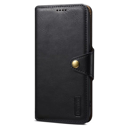 DENIOR For Google Pixel 6 Shockproof Case Cowhide Texture Leather Phone Cover