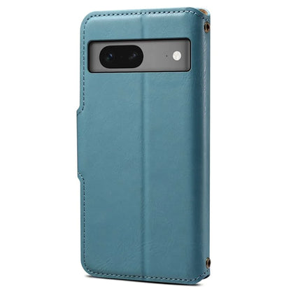 DENIOR For Google Pixel 7 5G Case Cowhide Texture Shockproof Wallet Phone Cover