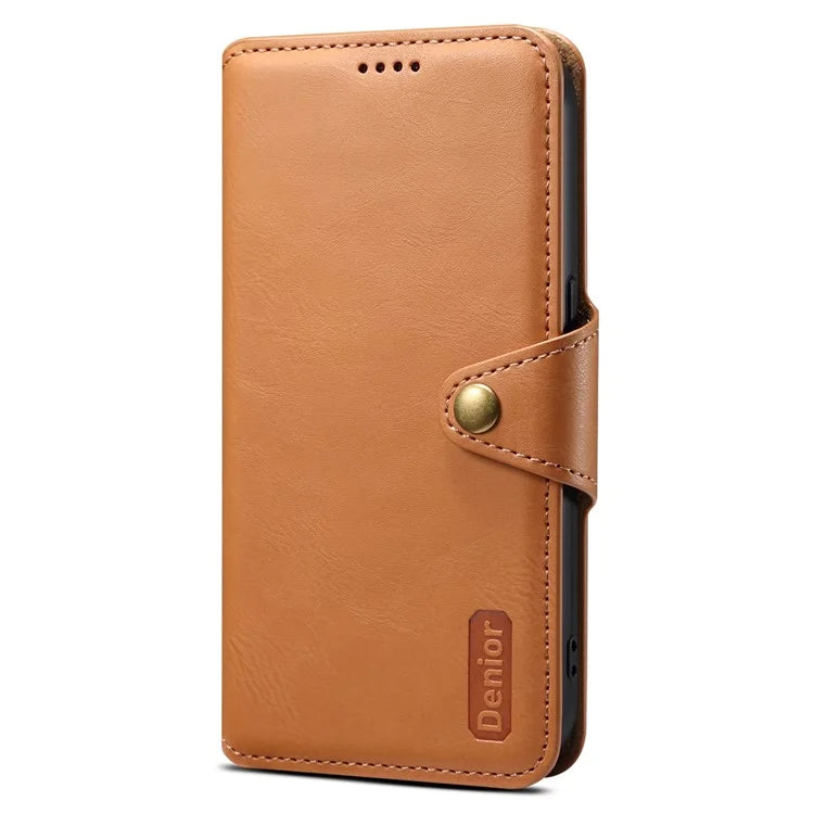 DENIOR For Samsung Galaxy A05 4G Case Cowhide Texture Shockproof Phone Cover