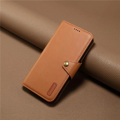 DENIOR For Samsung Galaxy A05 4G Case Cowhide Texture Shockproof Phone Cover