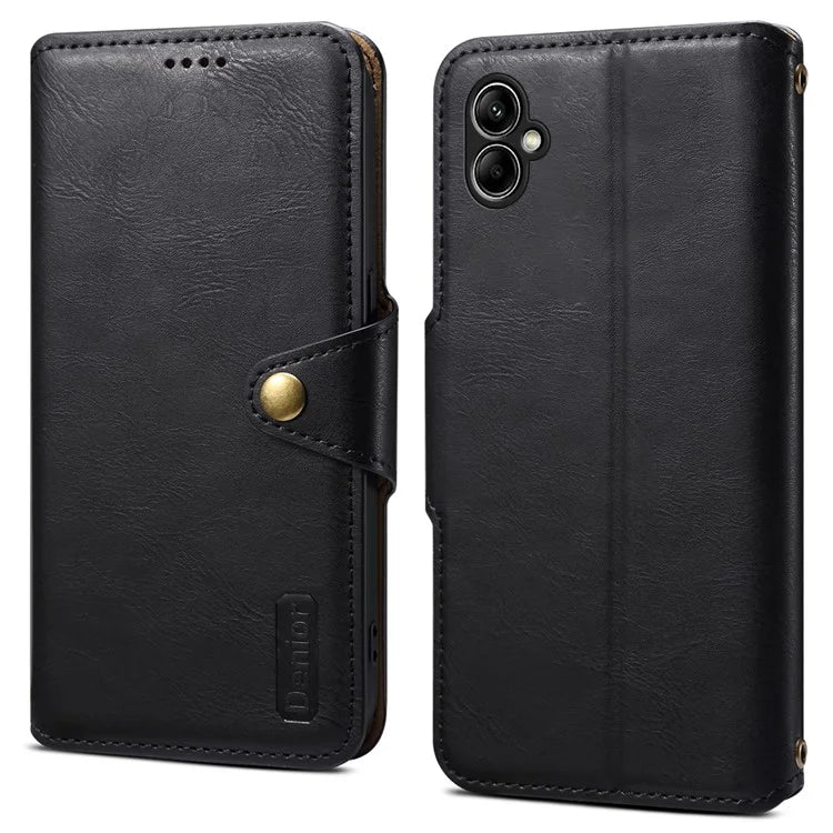 DENIOR For Samsung Galaxy A05 4G Case Cowhide Texture Shockproof Phone Cover