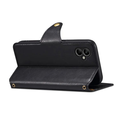 DENIOR For Samsung Galaxy A05 4G Case Cowhide Texture Shockproof Phone Cover