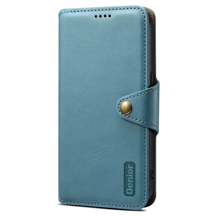 DENIOR For Samsung Galaxy A05s 4G Wallet Phone Case Cowhide Texture Leather Flip Cover