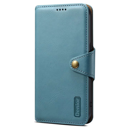 DENIOR For Samsung Galaxy A05s 4G Wallet Phone Case Cowhide Texture Leather Flip Cover