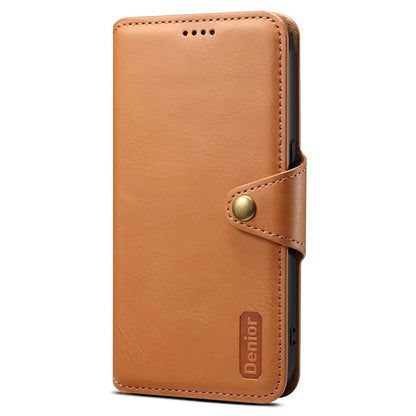 DENIOR For Samsung Galaxy A13 5G Case Cowhide Texture Stand Wallet Phone Cover