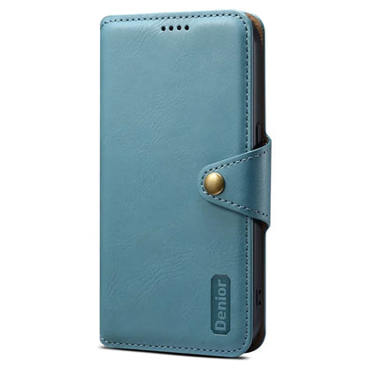 DENIOR For Samsung Galaxy A13 5G Case Cowhide Texture Stand Wallet Phone Cover
