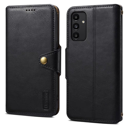 DENIOR For Samsung Galaxy A13 5G Case Cowhide Texture Stand Wallet Phone Cover